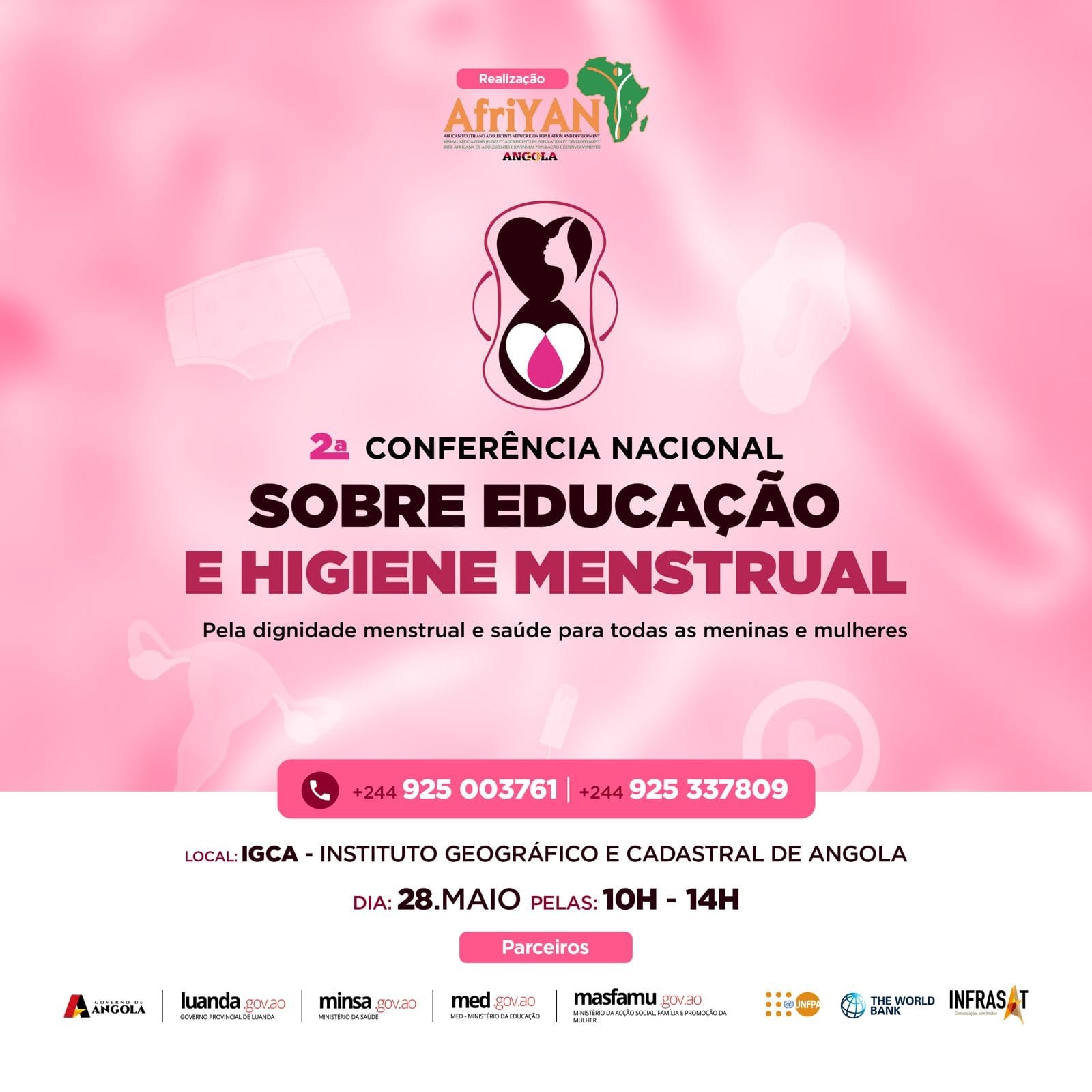 Cobertura da 2ª Conferência nacional sobre educação e higiene menstrual – AfriYan